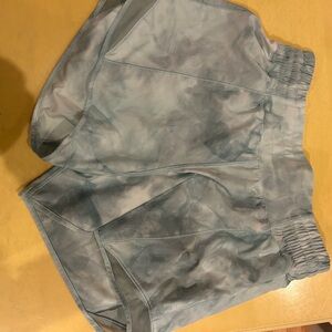 lululemon athletica Blue Tie-Dye Athletic Shorts